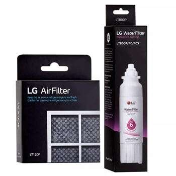 LG LT800P® & LT120F 6 Month Replacement Refrigerator Water Filter and Air Filter Bundle