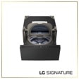 LG WD405CB Washer with dual door open showing drum interior and control panel - Front View