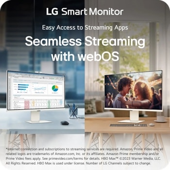 32 Inch 4K UHD IPS Smart Monitor with webOS and USB Type-C PD 90W