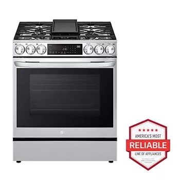 5.8 cu ft. Smart Wi-Fi Enabled True Convection InstaView® Gas Range with  Air Fry