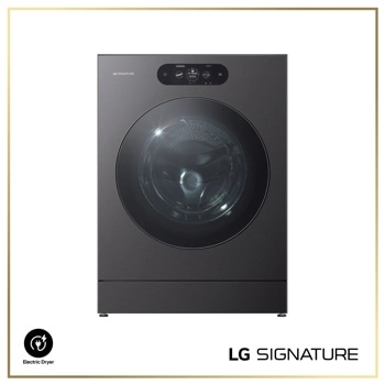 LG WM9998HBA SIGNATURE Front Load Washer with Electric Dryer badge - Front View1
