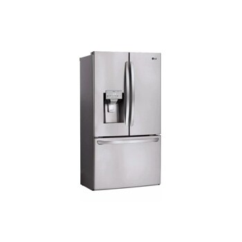 28 cu. ft. french door refrigerator left side angle view