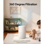 AS301GW10 LG air purifier with 360 degree filtration in child's playroom with toys and bookshelf