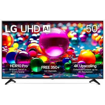 50 Inch Class LG UHD AI UA77 4K Smart TV 2025 50UA7700PUB1