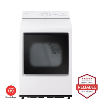 LG DLE8200W Electric Dryer Brought to You by Americas Most Reliable Line of Appliances - Front View