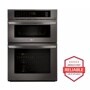 Front view of the 1.7/4.7 cu. ft. Smart wi-fi Enabled Combination Double Wall Oven - LWC3063BD. 