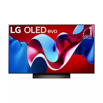 48 inch class LG 4K OLED evo TV front view