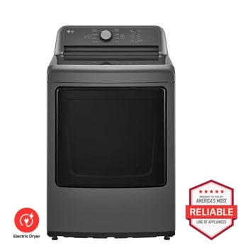 LG DLE6100M Electric Dryer Brought to You by Americas Most Reliable Line of Appliances - Front View