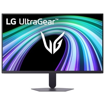 LG 27G521B-B UltraGear Gaming Monitor with colorful display and adjustable stand - Front View1
