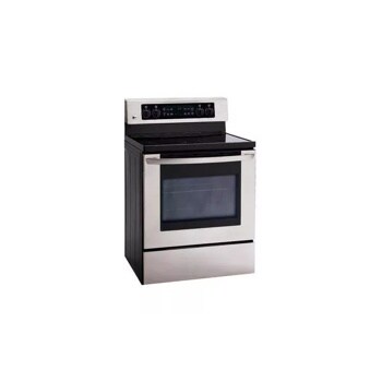 Extra-large Capacity Freestanding Electric Range with PreciseTemp&trade baking system.