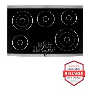 LG 30 Built-In Electric Cooktop with 5 Elements and Warming Zone