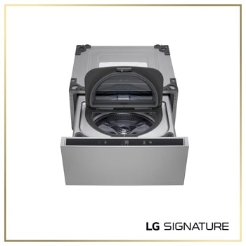 LG WD405CP Pedestal Washer - Door Open with Drum Interior1