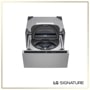 LG WD405CP Pedestal Washer - Door Open with Drum Interior