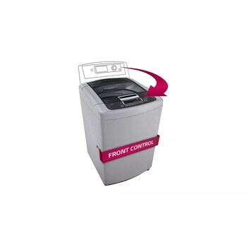 3.3 CU. FT. EXTRA LARGE CAPACITY TOP LOAD WASHER WITH SLEEK AND MODERN FRONT CONTROL DESIGN