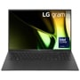 LG Gram 16-Inch 16Z90S-H.ADB9U1 Laptop with Intel Core Ultra processor showing open display with green abstract wallpaper - Front View