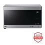 Front view of the 0.9 cu. ft. NeoChef™ Countertop Microwave with Smart Inverter and EasyClean® - LMC0975ST. Includes a graphic logo that says, Brought to you by America’s Most Reliable Line of Appliances.