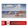 55-Inch LG Gallery TV AI 4K QNED TV 55LX7BPUA with frame displaying beach scene artwork CNET 2026 People's Pick for #1 TV America's Most Reliable Line of TVs