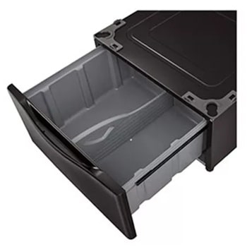 Front view of the Laundry Pedestal - Black Steel - WDP4B. 1