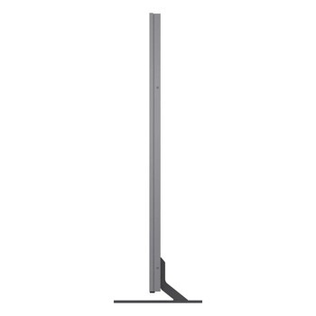 115-Inch LG QNED evo TV 115QNED92BU with slim profile design and minimalist stand - Side View