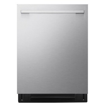 LG LRYXC2606S_LSEL6337XE_LDNTH753S Dishwasher stainless steel door closed Front View