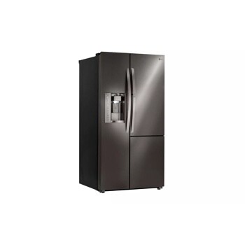 26 cu. ft. door in door refrigerator left side angle view