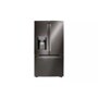 Front view of the 24 cu. ft. Smart wi-fi Enabled French Door Counter-Depth Refrigerator - LRFXC2406D. 