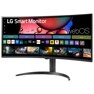 34" MyView Smart Monitor WQHD 1440P Curved Screen 100Hz with webOS Tilt/Height Adjustable Stand