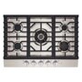 LG CBGU3039X Gas Cooktop with Five Burners and Black Grates - Top View