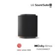 LG Sound Suite AI M5 Speaker with black fabric finish featuring red dot winner 2026 and Dolby Atmos FLEXCONNECT badges
