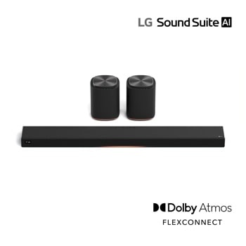 LG M7-P2_H7 Soundbar with wireless rear speakers and Dolby Atmos FLEXCONNECT Front View