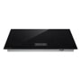 LG CBIU3639BE Cooktop with black glass surface and touch controls - Front View