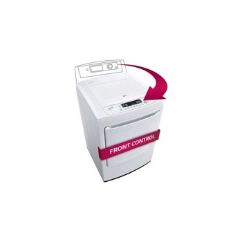 7.3 cu. ft. Ultra Large Capacity Top Load Dryer with Distinct and Modern Front Control Design (Gas)