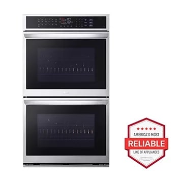 9.4 cu. ft. Smart Double Wall Oven with InstaView®, True Convection, Air Fry, and Steam Sous Vide1