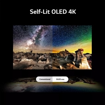 55 inch class LG OLED TV OLED55B4PUA self-lit OLED 4k