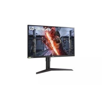 LG 27GL850-B 27 inch UltraGear Gaming Monitor left side angle view