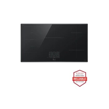 LG STUDIO 36 Inch Induction Cooktop with 5 Burners and Flexible Cooking Zone CBIS3618BE