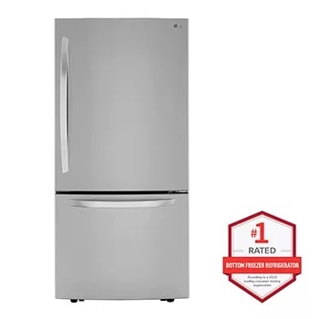 Réfrigérateur à congélateur inférieur de 28 Po à profondeur Comptoir LG de 14.7 pi³ - Acier inoxydable