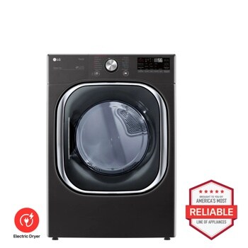 LG DLEX4500B Electric Dryer Brought to You by Americas Most Reliable Line of Appliances - Front View