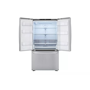 23 cu. ft. french door counter-depth refrigerator empty interior view