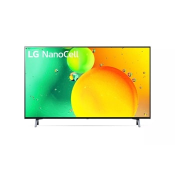 LG 43 Inch Class NANO75 UQA series LED 4K UHD Smart webOS 22 w/ ThinQ AI TV