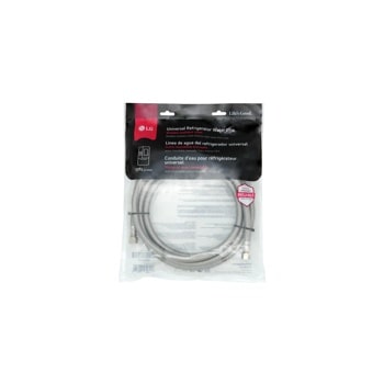 LG AGF04222801 Universal Refrigerator Water Line 10 ft braided stainless steel with inner PEX tube in retail packaging
