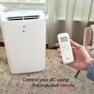 control your AC using the included remote
