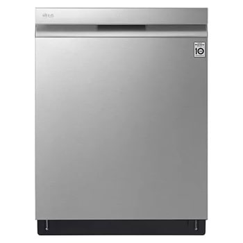 Front view of the Top Control Dishwasher with QuadWash™ and TrueSteam® - LDP7808SS. 1
