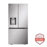 25 cu. ft. 3-Door French Door Refrigerator with Hybrid Handle Design and External Ice and Water Dispenser