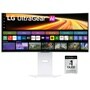 LG 34GX90SB-W UltraGear OLED Gaming Monitor with webOS interface and number 1 OLED Gaming Monitor Brand badge - Front View