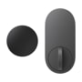 TMCDD15G smart door lock with circular keypad and oval deadbolt housing in dark gray finish