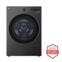 5.0 cu. ft. Front Load Washer and 7.8 cu.ft. Heat Pump Ventless Dryer with pedestal washer and drawer in Black Steel WM6700HBA_DLHC5502B_WD300CB_WDP6B