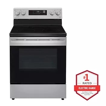 6.3 cu ft. Smart Wi-Fi Enabled Electric Range with EasyClean®1
