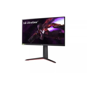 Right side view of the 27 Inch LG UltraGear (27GP83B-B) gaming monitor with 165Hz refresh rate and 1ms (GtG) response time