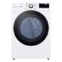 LG DLEX4000W Dryer with Sensor Dry and Steam Cycle options - Front View